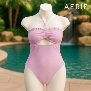 Aerie Lavender One Piece Swimsuit Sz. M